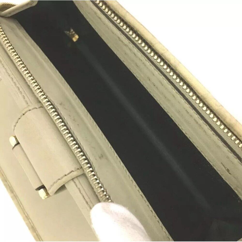 Authentic GUCCI Ssima Abbey GG Logo Leather Long Bifold Wallet Ivory - Picture 6 of 8